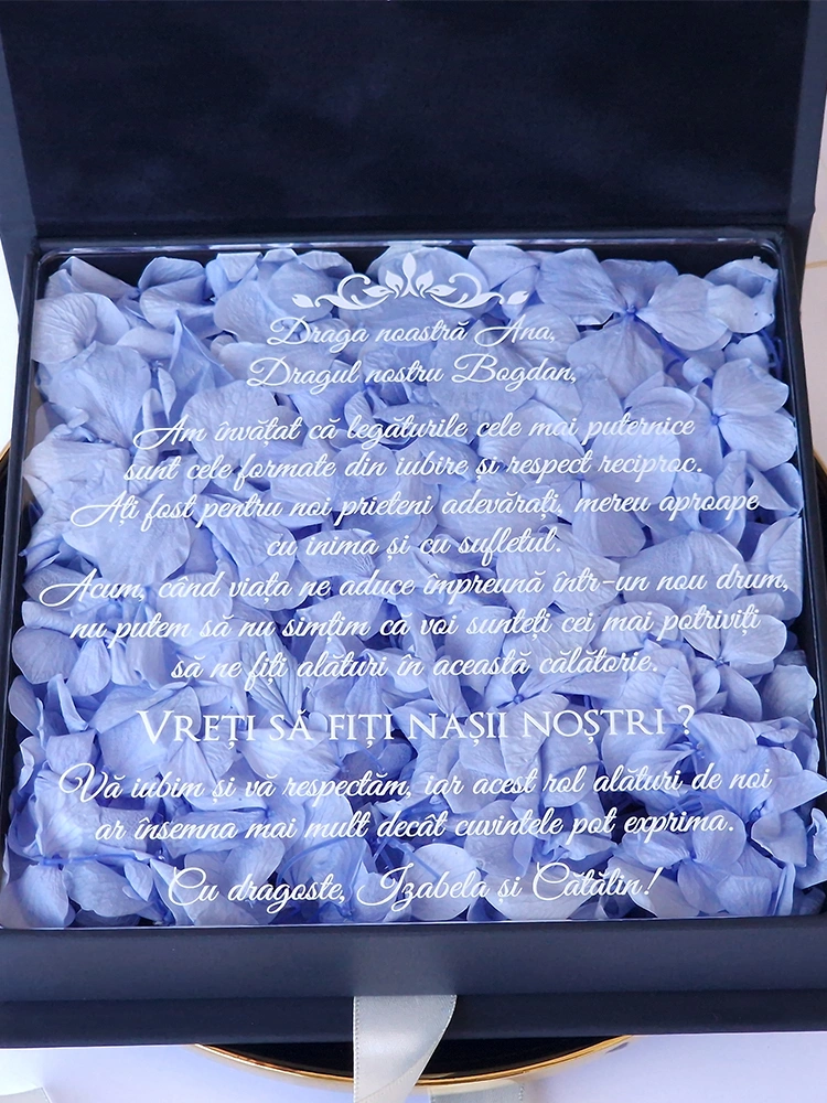 Cutie cere nasi de cununie Black Couture Hortensie Cutie cere nasi de cununie Black Couture Hortensie