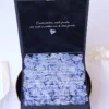 Cutie cere nasi de cununie Black Couture Hortensie