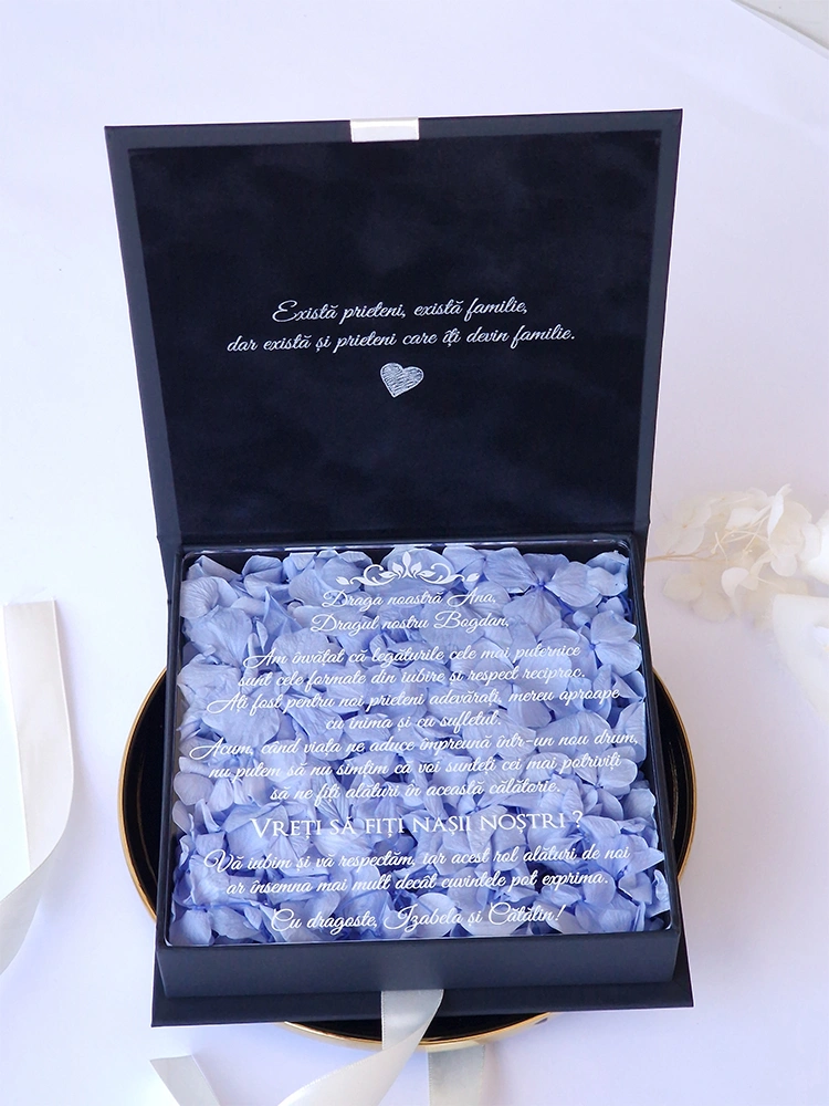 Cutie cere nasi de cununie Black Couture Hortensie Cutie cere nasi de cununie Black Couture Hortensie