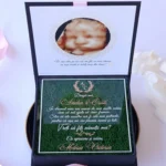 Cutie cerere nasi de botez Black Couture Licheni