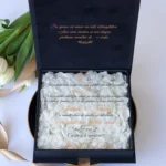 Cutie cere nasi de cununie Black Couture Hortensie