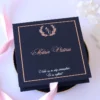 Cutie cerere nasi de botez Black Couture Licheni