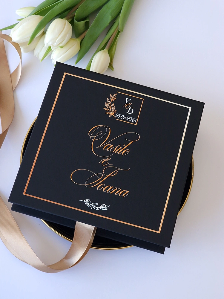 Cutie cere nasi de cununie Black Couture Hortensie Cutie cere nasi de cununie Black Couture Hortensie