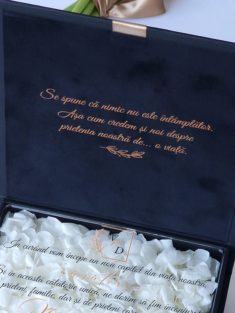 Cutie cere nasi de cununie Black Couture Hortensie Cutie cere nasi de cununie Black Couture Hortensie