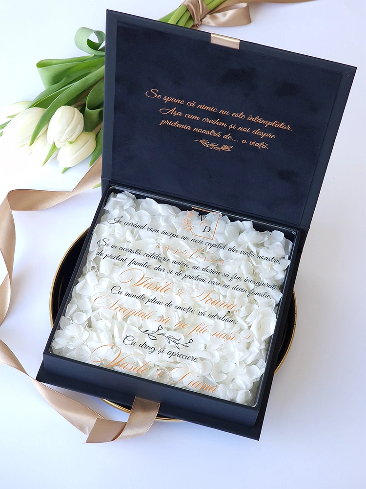 Cutie cere nasi de cununie Black Couture Hortensie Cutie cere nasi de cununie Black Couture Hortensie