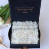 Cutie cere nasi de cununie Black Couture Hortensie