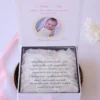 Cutie cerere nasi de botez Pure White Roses