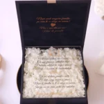 Cutie cere nasi de cununie Black Couture Hortensie