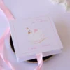 Cutie cerere nasi de botez Pure White Roses
