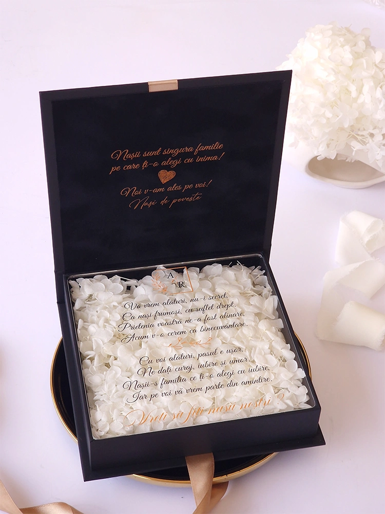 Cutie cere nasi de cununie Black Couture Hortensie Cutie cere nasi de cununie Black Couture Hortensie