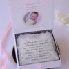 Cutie cerere nasi de botez Pure White Roses