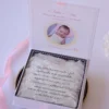 Cutie cerere nasi de botez Pure White Roses