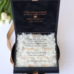 Cutie cere nasi de cununie Black Couture Hortensie