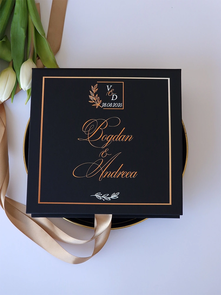 Cutie cere nasi de cununie Black Couture Hortensie Cutie cere nasi de cununie Black Couture Hortensie