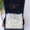 Cutie cere nasi de cununie Black Couture Hortensie