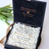 Cutie cere nasi de cununie Black Couture Hortensie