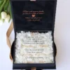 Cutie cere nasi de cununie Black Couture Hortensie