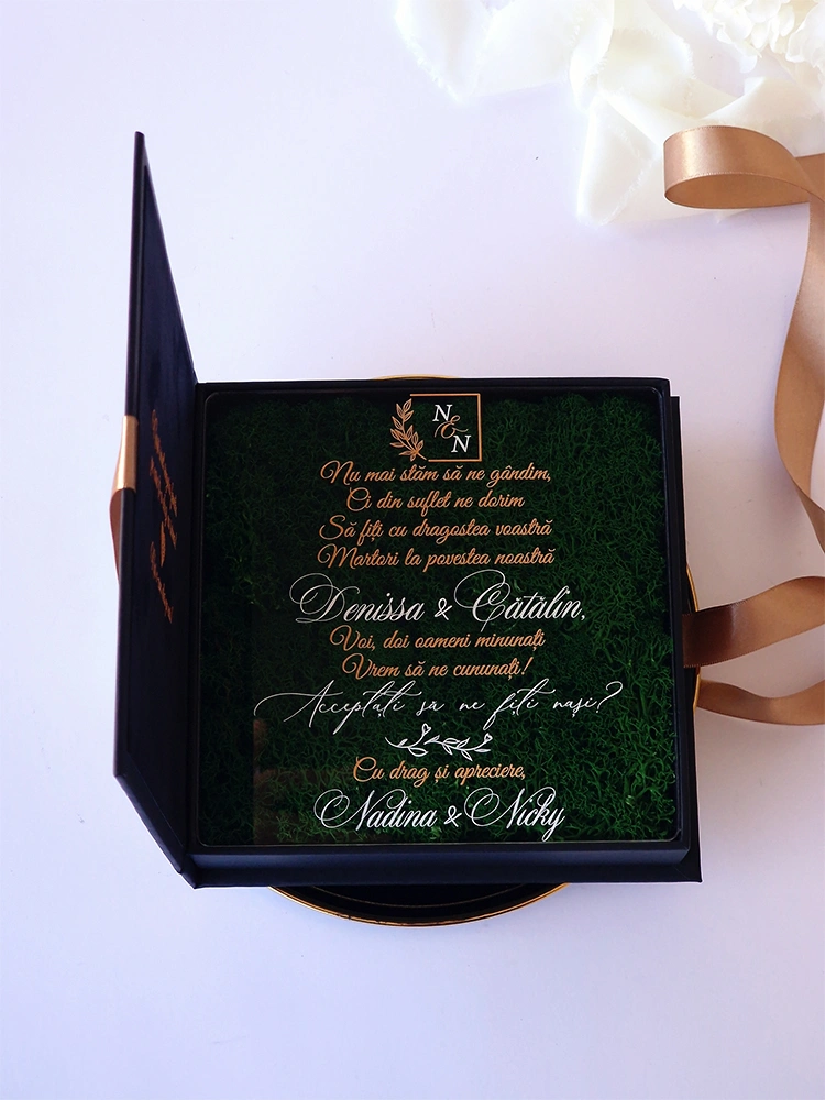 Cutie cerere nasi de cununie Noir Chapter