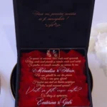 Cutie cerere nasi de cununie Black Couture Red Roses