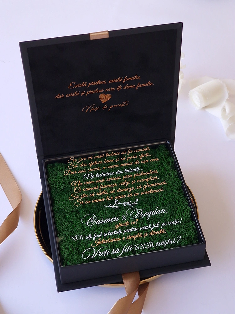 Cutie cerere nasi de cununie Black Couture Licheni Cutie cerere nasi de cununie Black Couture Licheni