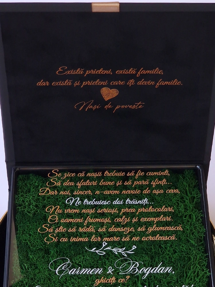 Cutie cerere nasi de cununie Black Couture Licheni Cutie cerere nasi de cununie Black Couture Licheni