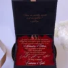 Cutie cerere nasi de cununie Black Couture Red Roses