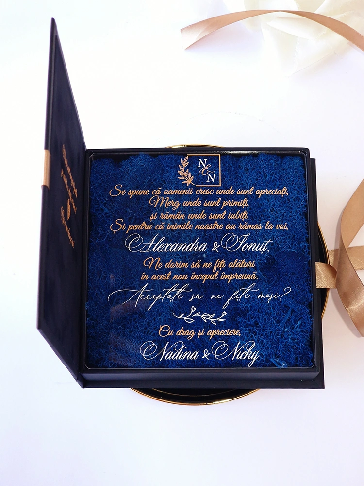 Cutie cerere nasi de cununie Noir Chapter