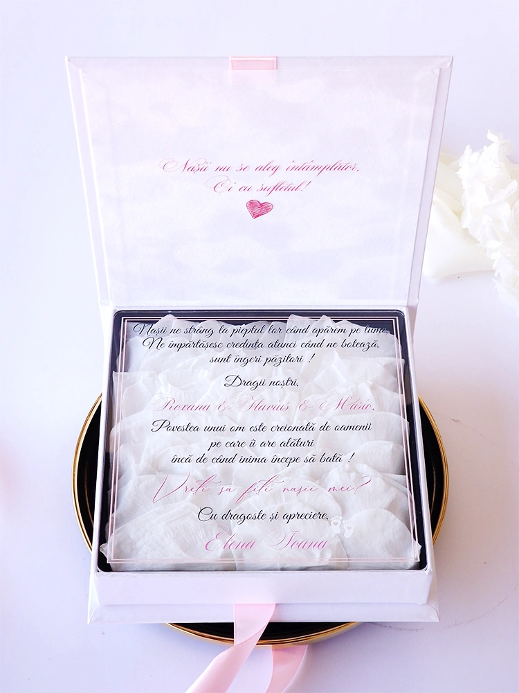 Cutie Cerere Nasi de Botez Pure White Roses